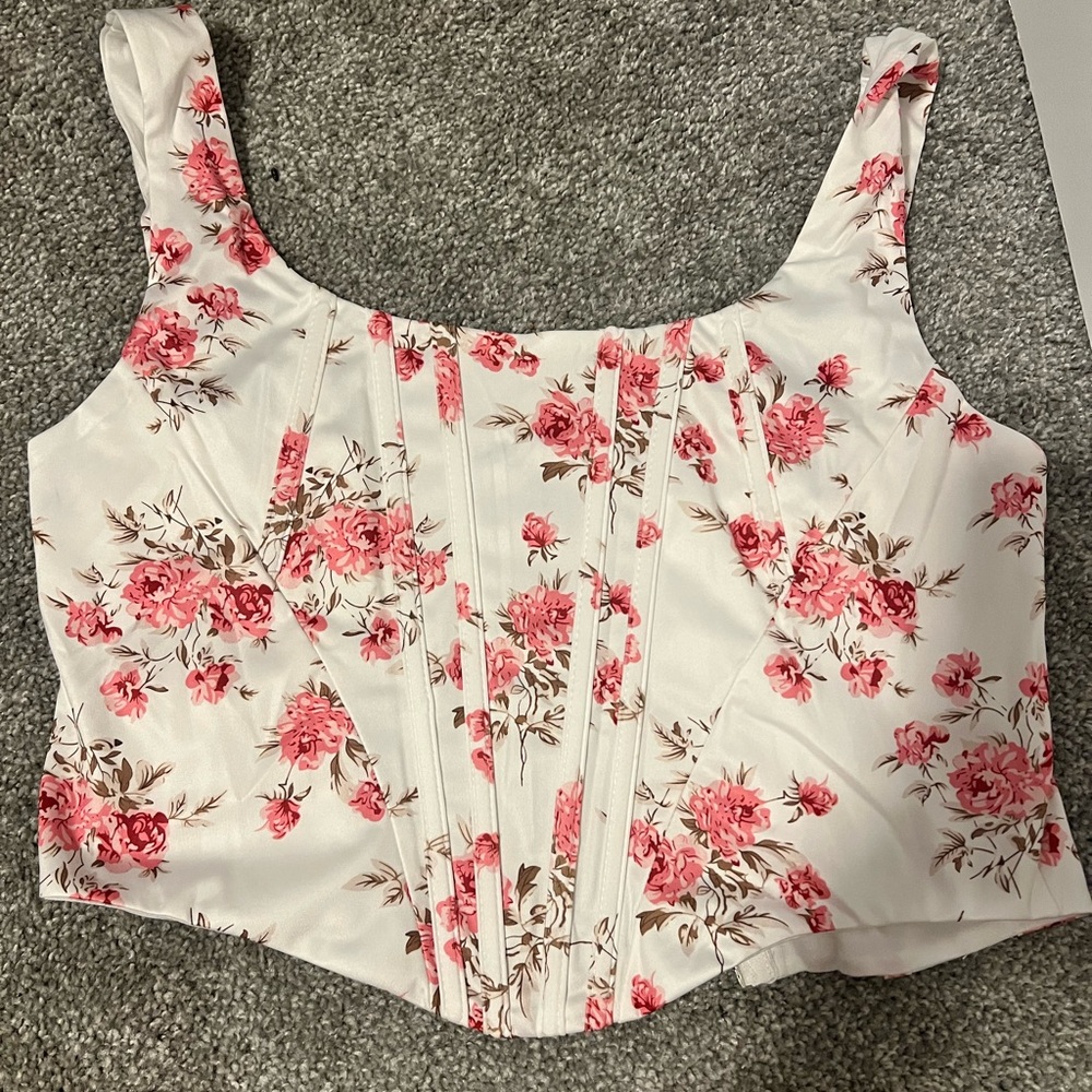 Floral summer corset
